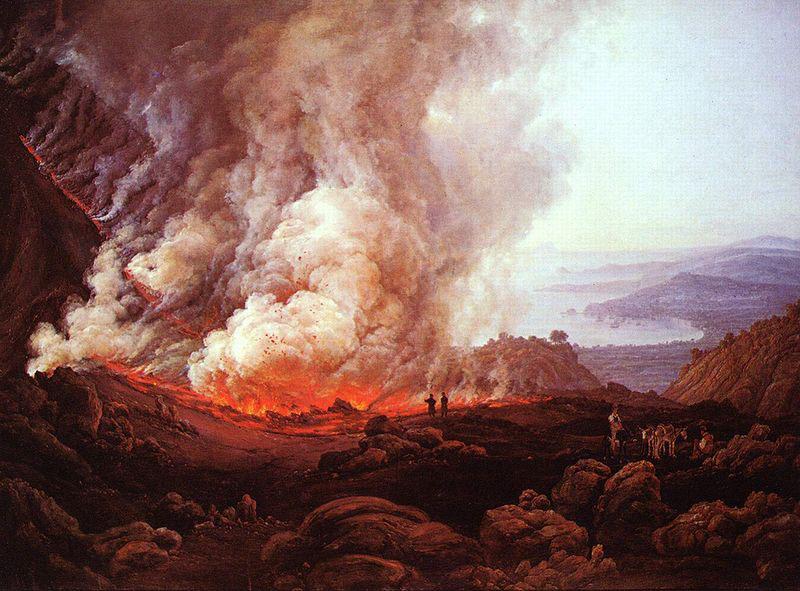 Johan Christian Dahl Ausbruch des Vesuvs oil painting image